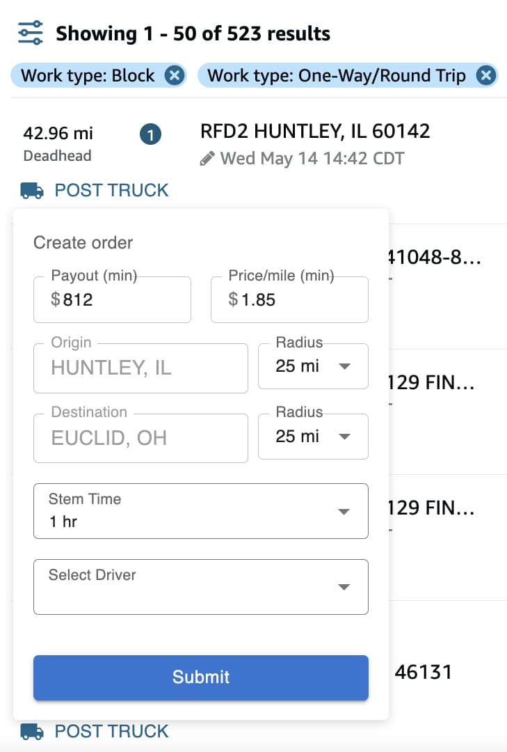 Relay Manager Chrome Extension Interface